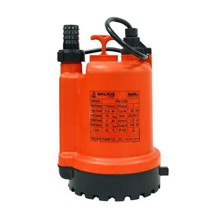 ปั๊มจุ่มน้ำสะอาด WALRUS PUMP PW100E 100 วัตต์_3