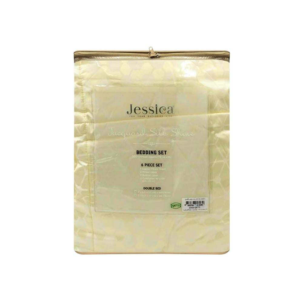 ชุดผ้าปูที่นอน 6 ฟุต (ชุด 6 ชิ้น) JESSICA SILKSHINE 22033-QS772