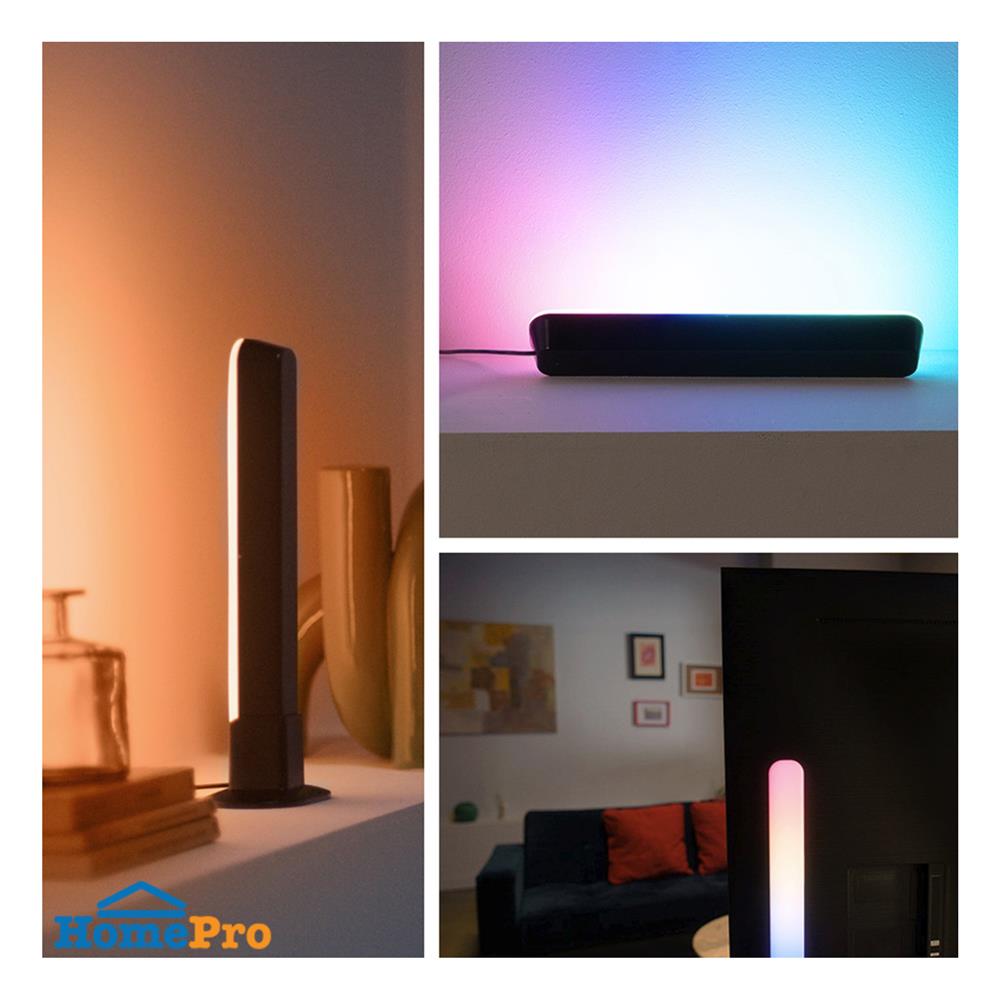 ไฟตั้งโต๊ะ LED WIZ GRADIENT TV BAR 8.2 วัตต์ RGB  สีดำ