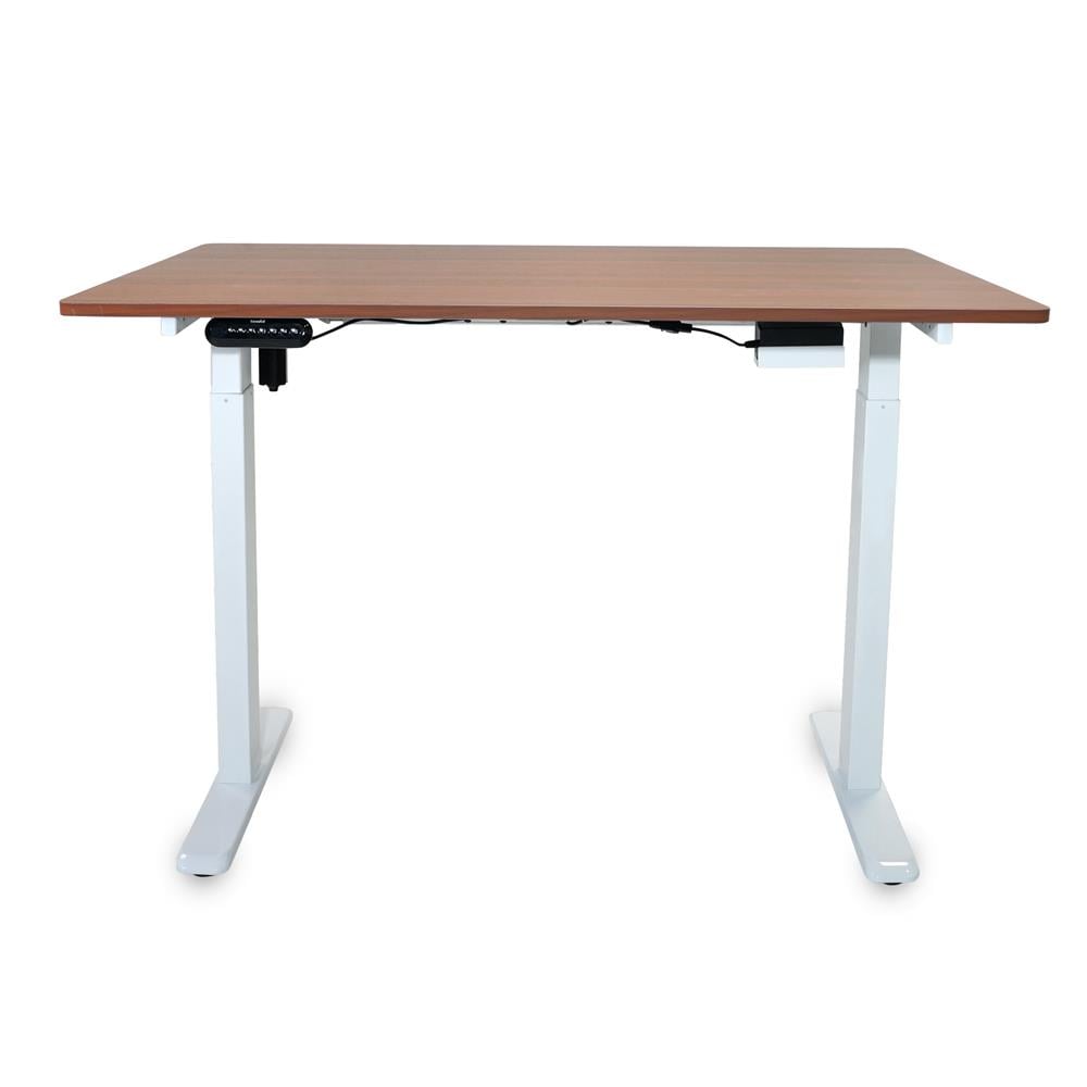 โต๊ะปรับระดับไฟฟ้า BEWELL TBS06-TOP07 150 ซม. สีขาว/น้ำตาล