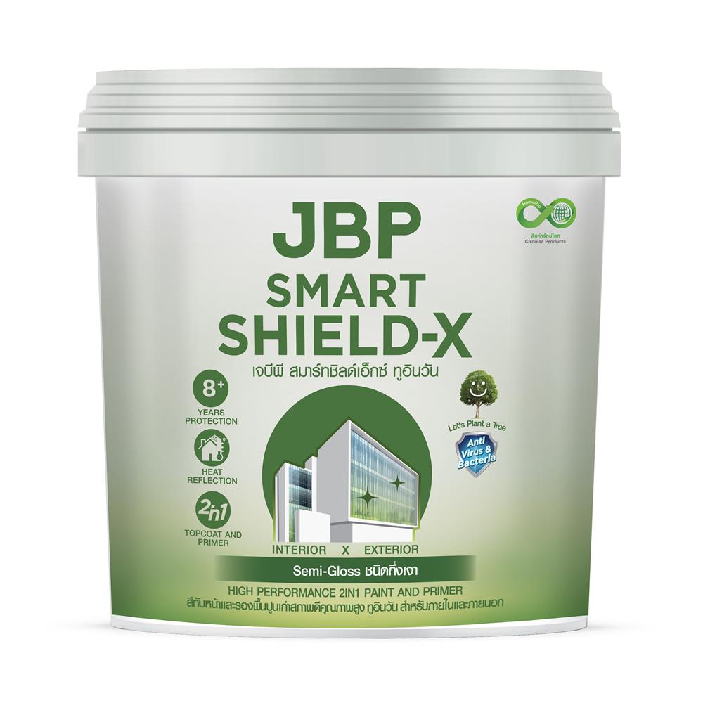 สีน้ำทาภายนอก ชนิดกึ่งเงา JBP SMART SHIELD-X 2IN1 BASE A สีขาว 1 แกลลอน