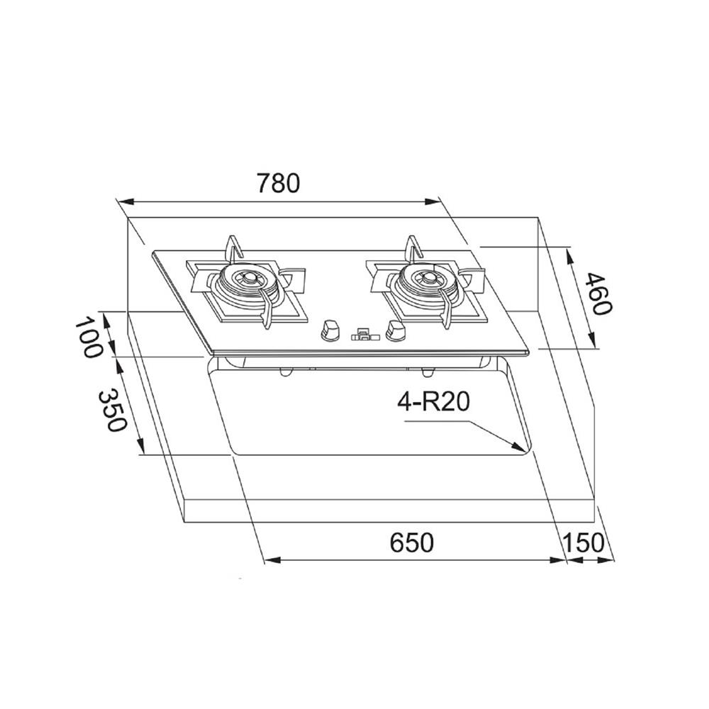 เตาฝัง+เครื่องดูดควัน FRANKE FG7226+FT960NX
