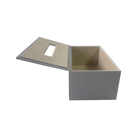 กล่องทิชชู่แผ่น PVC KECH ARRAY สีเทา_1