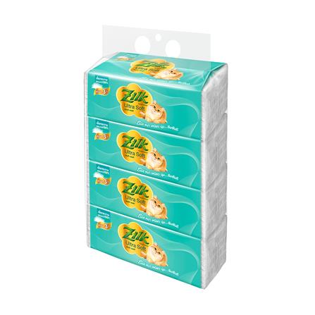 กระดาษเช็ดหน้า ZILK EXTRA SOFT (แพ็ก 4 ชิ้น)_0