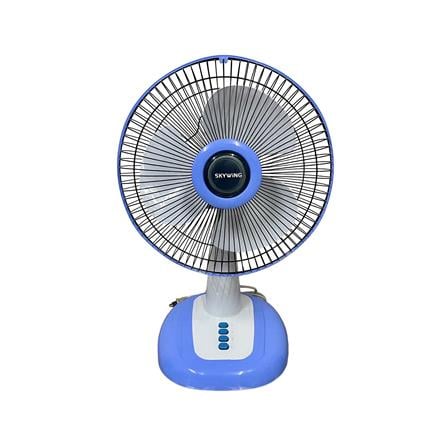 พัดลมตั้งโต๊ะ 12 นิ้ว SKYWING S188 สีฟ้า ใบสี_0
