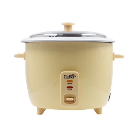 หม้อหุงข้าวธรรมดา CEFLAR CR-185 1.8 ลิตร สีเหลือง_0