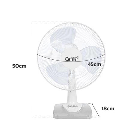 พัดลมตั้งโต๊ะ 16 นิ้ว CEFLAR FB-1602 สีเทา_5