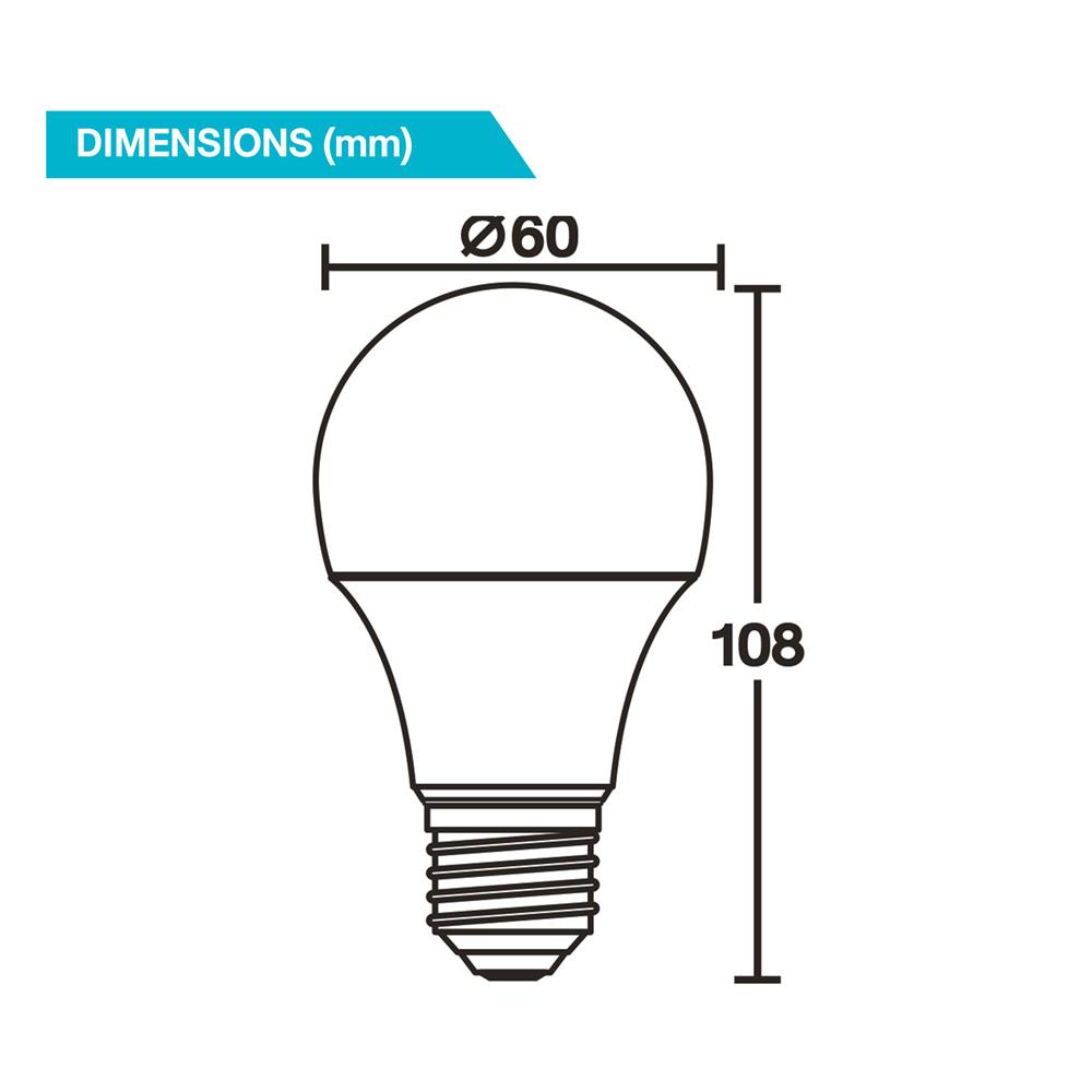 หลอด LED BEC ULTRA-X- LIGHT SENSOR 9 วัตต์ DAYLIGHT E27