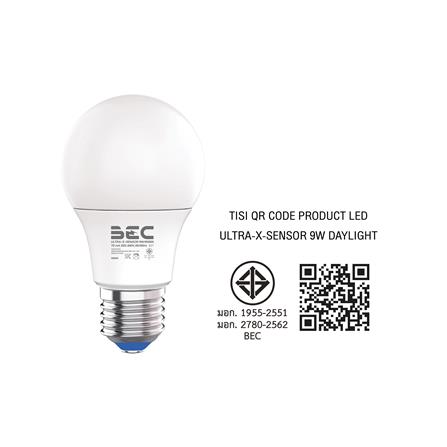 หลอด LED BEC ULTRA-X- LIGHT SENSOR 9 วัตต์ DAYLIGHT E27_4