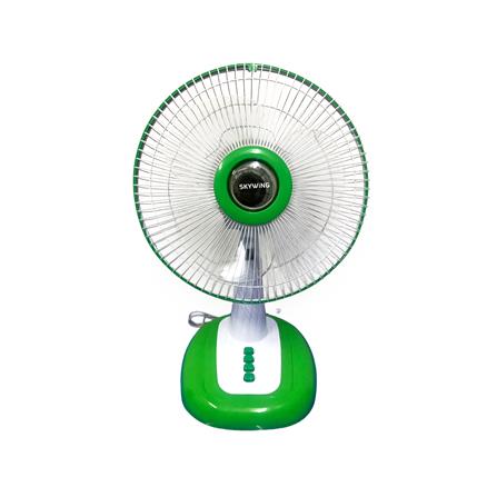พัดลมตั้งโต๊ะ 12 นิ้ว SKYWING S188 สีเขียว ใบใส_0