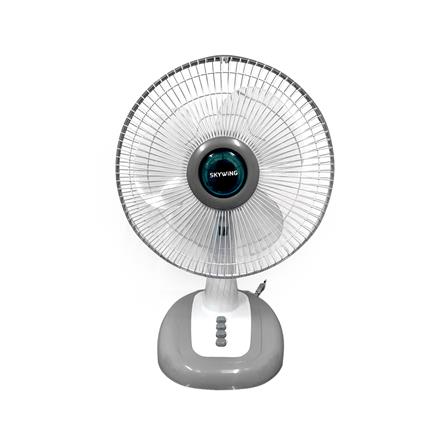 พัดลมตั้งโต๊ะ 12 นิ้ว SKYWING S188 สีเทา ใบใส_0