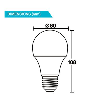 หลอด LED BEC ULTRA-X- LIGHT SENSOR 9 วัตต์ WARM WHITE E27_3