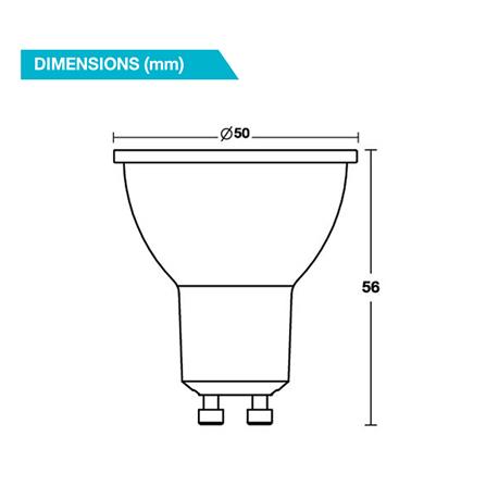 หลอด LED BEC MR16 ROSE-R 7 วัตต์ WARM WHITE GU10_3