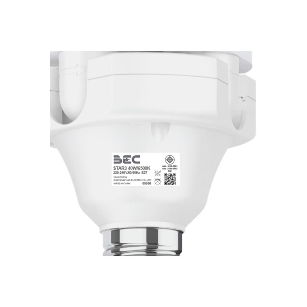 หลอด LED BEC HIGH WATT STAR3 40 วัตต์ DAYLIGHT E27