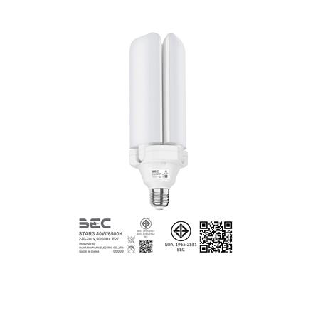 หลอด LED BEC HIGH WATT STAR3 40 วัตต์ DAYLIGHT E27_6