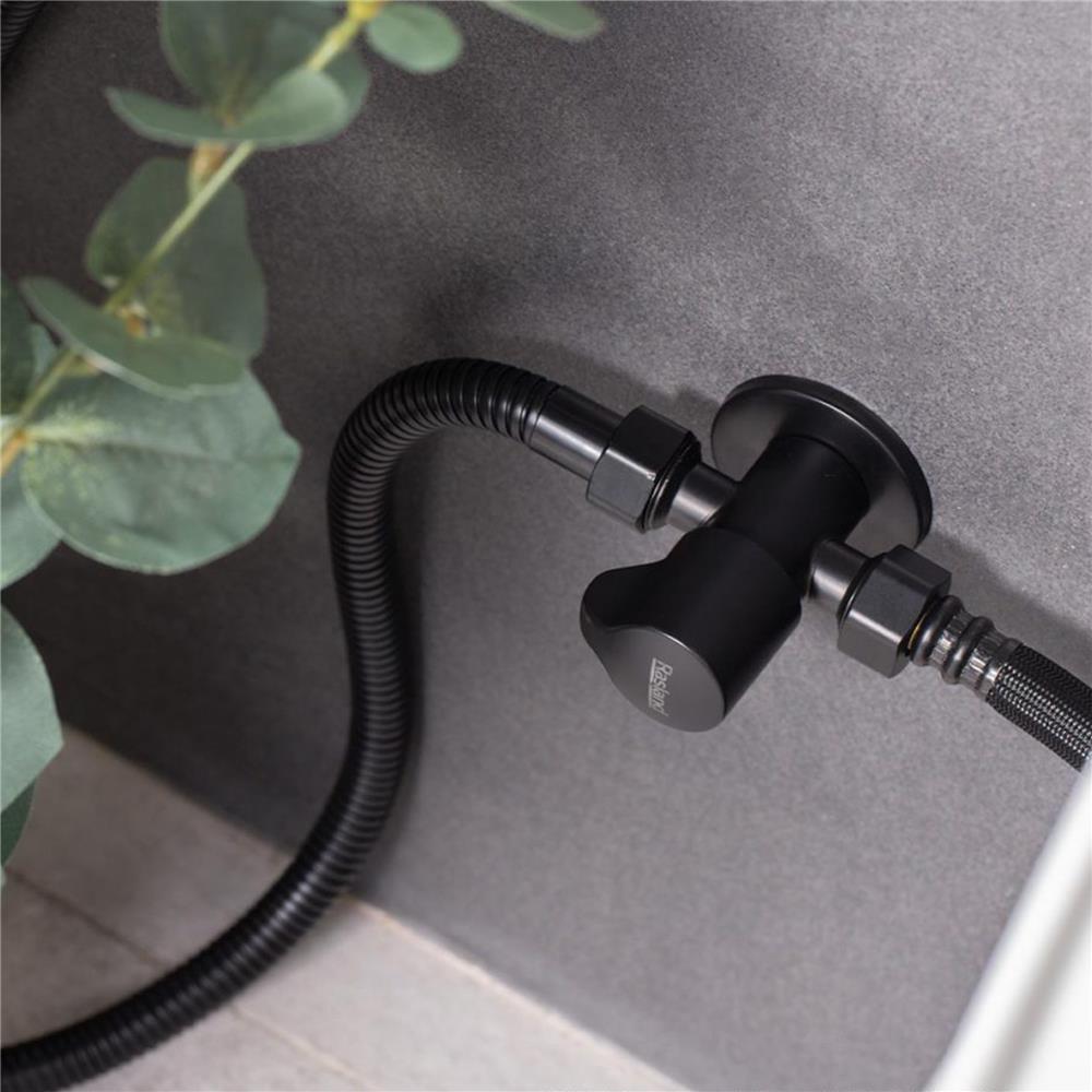 สต๊อปวาล์ว RASLAND STP-BK-3WAY ดำ