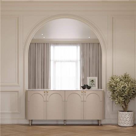 ตู้เตี้ย 4 บานเปิด SB FURNITURE FAY 19244778 169 ซม. สี PASTELA CREAM_2