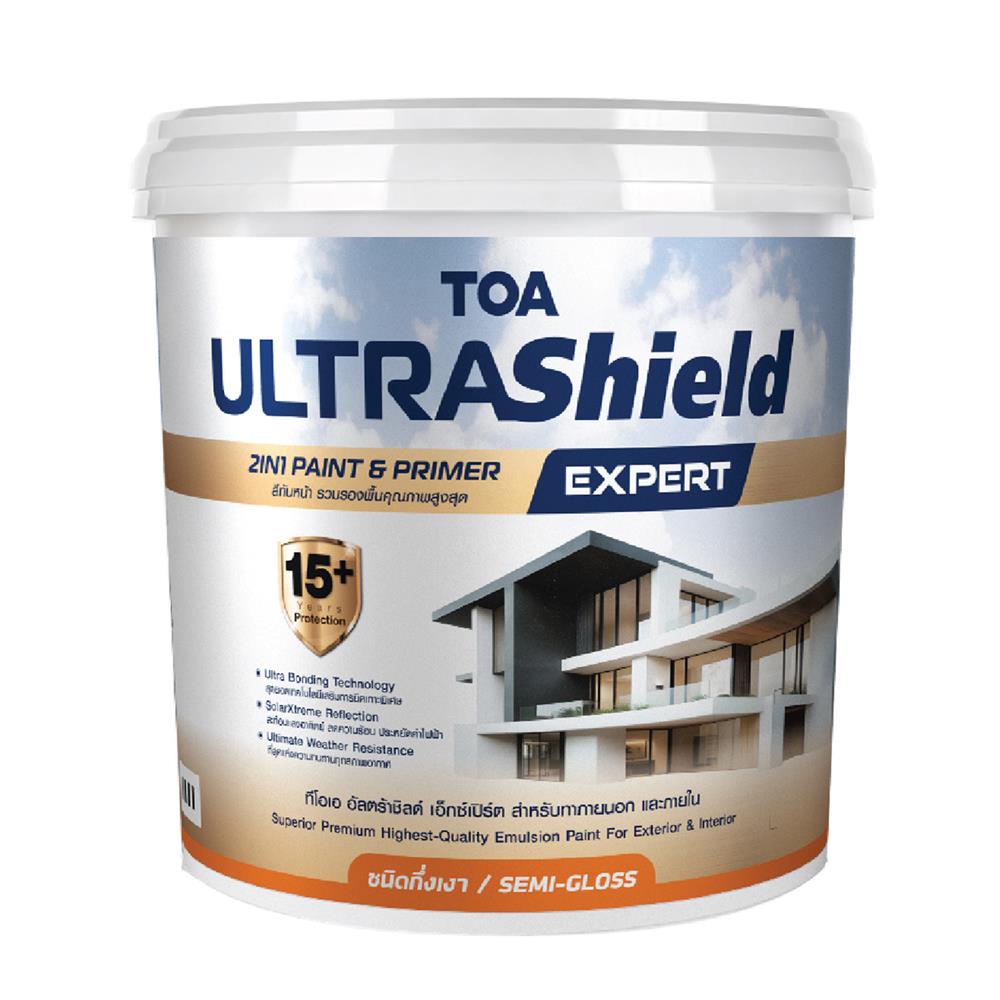 สีน้ำทาภายใน-ภายนอก ชนิดกึ่งเงา TOA ULTRASHIELD EXPERT BASE C 9 ลิตร