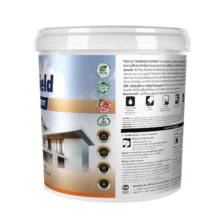 สีน้ำทาภายใน-ภายนอก ชนิดกึ่งเงา TOA ULTRASHIELD EXPERT BASE C 9 ลิตร_1