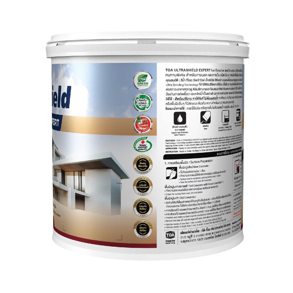 สีน้ำทาภายใน-ภายนอก ชนิดเนียน TOA ULTRASHIELD EXPERT BASE C 1 แกลลอน