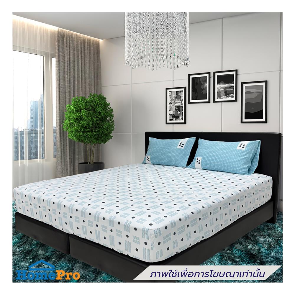 ชุดผ้าปูที่นอน 6 ฟุต (ชุด 5 ชิ้น) STEVENS SOFTEX AL27