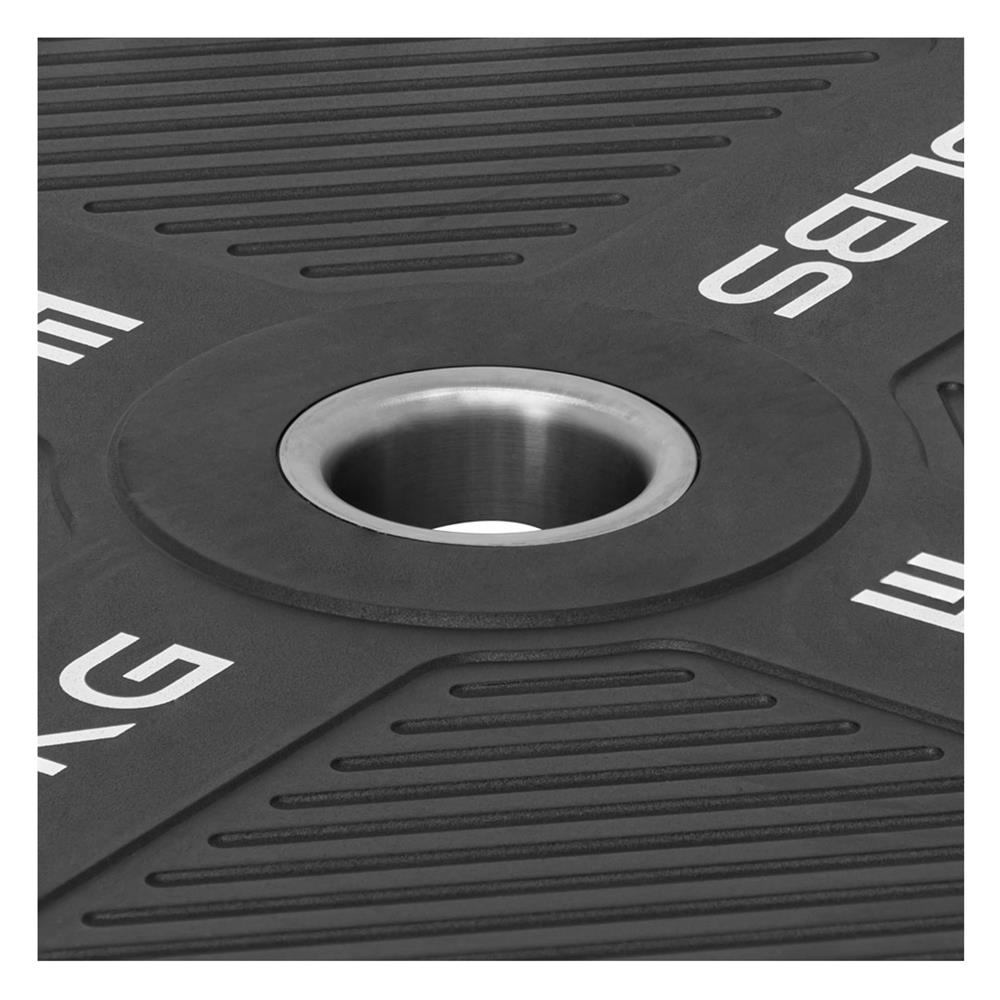 แผ่นน้ำหนัก BUMPER PLATE รูขนาด 2 นิ้ว IVADE  10 กก. (แพ็ก 2 ชิ้น)