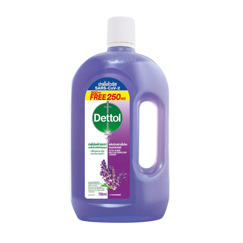น้ำยาทำความสะอาดฆ่าเชื้อ DETTOL 500+250 มล. กลิ่นลาเวนเดอร์