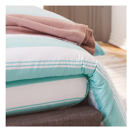 ผ้านวม LOTUS MELBOURNE L-MB 01B 100x90 นิ้ว สี TURQUOISE_1