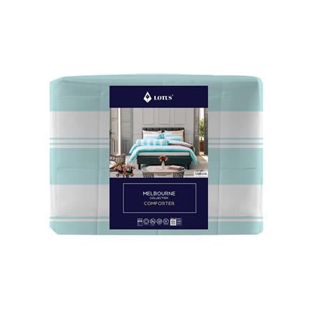 ผ้านวม LOTUS MELBOURNE L-MB 01B 100x90 นิ้ว สี TURQUOISE_2