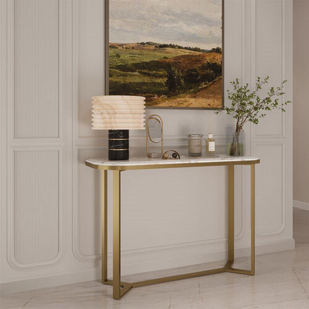 โต๊ะคอนโซล SB FURNITURE NALIA 19244476 120 ซม. สีขาว/ทอง