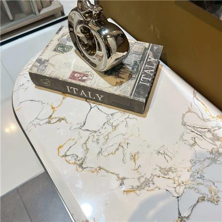 โต๊ะคอนโซล SB FURNITURE NALIA 19244476 120 ซม. สีขาว/ทอง_5