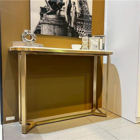 โต๊ะคอนโซล SB FURNITURE NALIA 19244476 120 ซม. สีขาว/ทอง_6