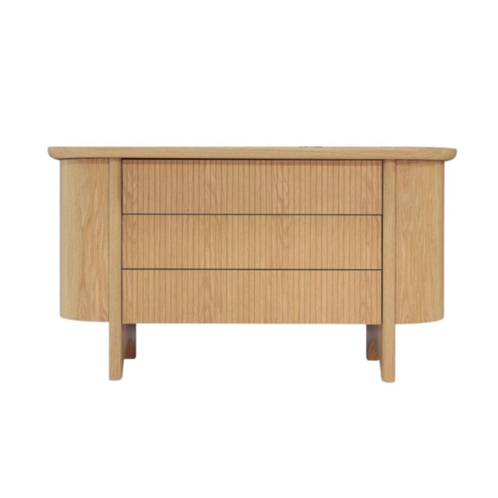 ตู้ลิ้นชัก 3 ลิ้นชัก SB FURNITURE WASIAN 19235663 140 ซม. สีวีเนียร์โอ๊ค