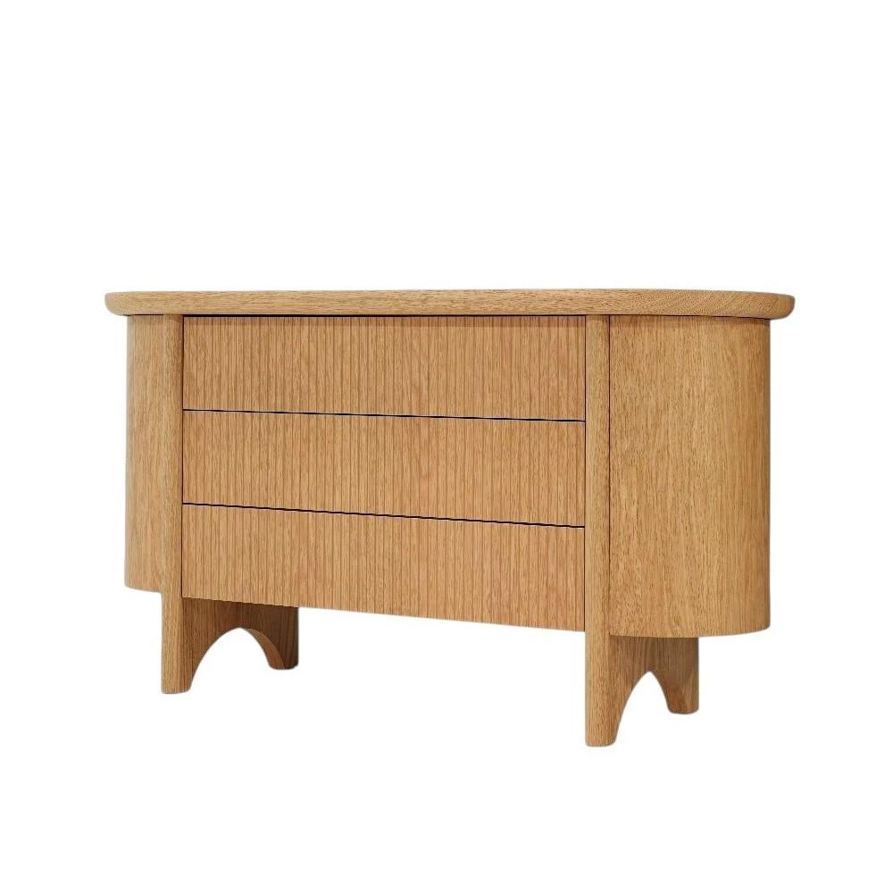 ตู้ลิ้นชัก 3 ลิ้นชัก SB FURNITURE WASIAN 19235663 140 ซม. สีวีเนียร์โอ๊ค