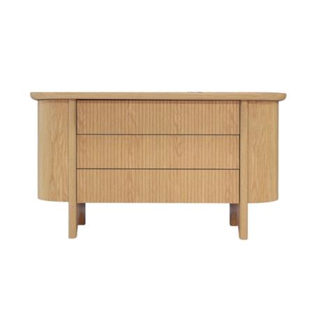 ตู้ลิ้นชัก 3 ลิ้นชัก SB FURNITURE WASIAN 19235663 140 ซม. สีวีเนียร์โอ๊ค_0