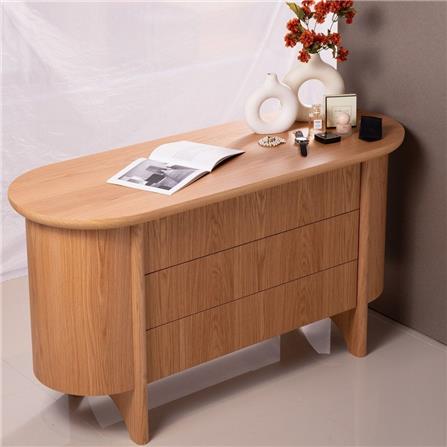 ตู้ลิ้นชัก 3 ลิ้นชัก SB FURNITURE WASIAN 19235663 140 ซม. สีวีเนียร์โอ๊ค_2