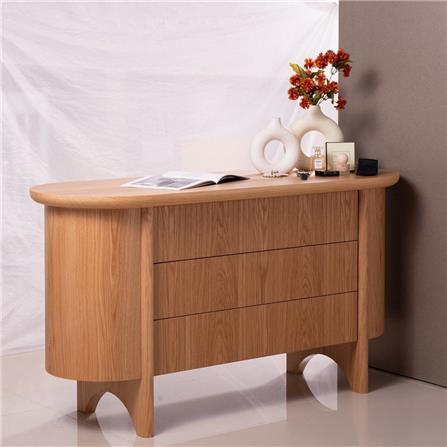 ตู้ลิ้นชัก 3 ลิ้นชัก SB FURNITURE WASIAN 19235663 140 ซม. สีวีเนียร์โอ๊ค_3