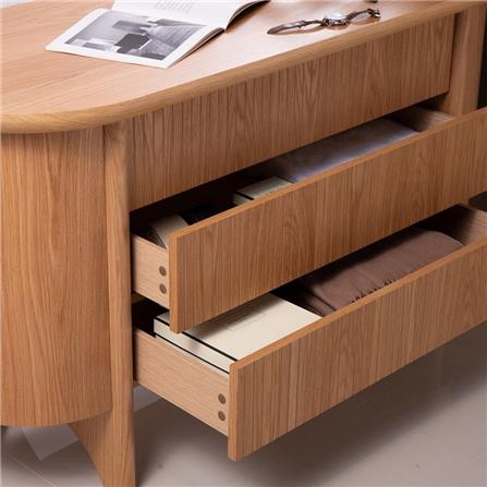 ตู้ลิ้นชัก 3 ลิ้นชัก SB FURNITURE WASIAN 19235663 140 ซม. สีวีเนียร์โอ๊ค_5