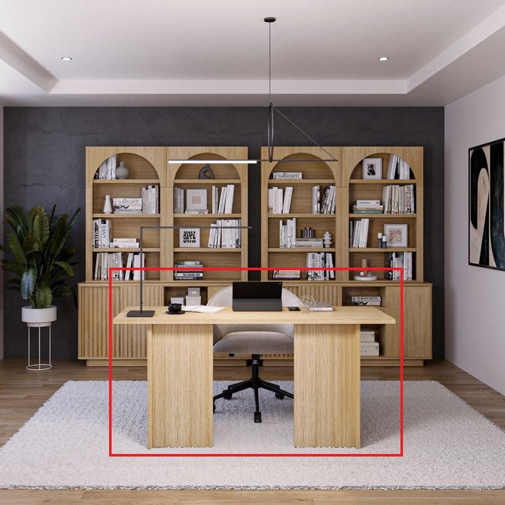 โต๊ะทำงาน SB FURNITURE VALLEY 19243724 160 ซม. สีวัลเลย์โอ๊ค