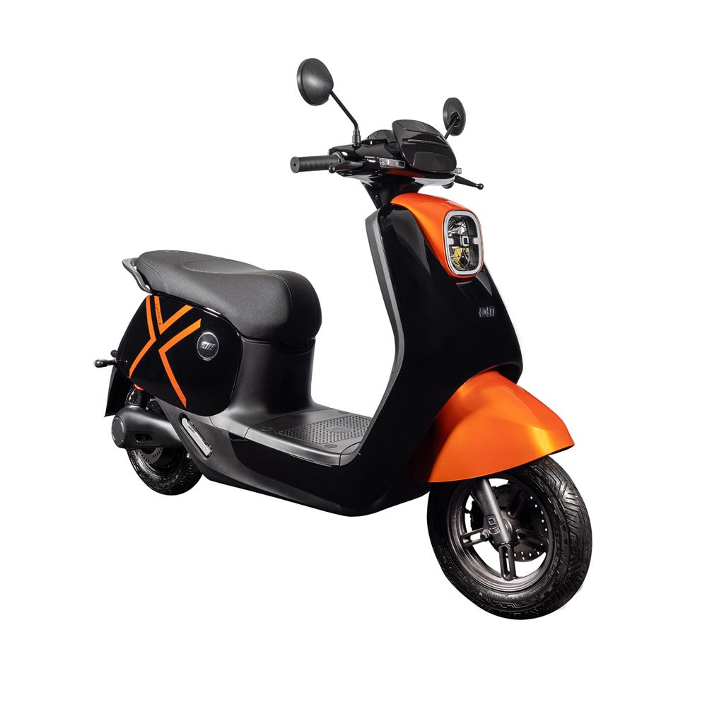 รถจักรยานยนต์ไฟฟ้า EM QAREZ 2000W สีดำ/ส้ม