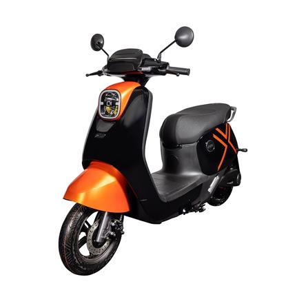 รถจักรยานยนต์ไฟฟ้า EM QAREZ 2000W สีดำ/ส้ม_2