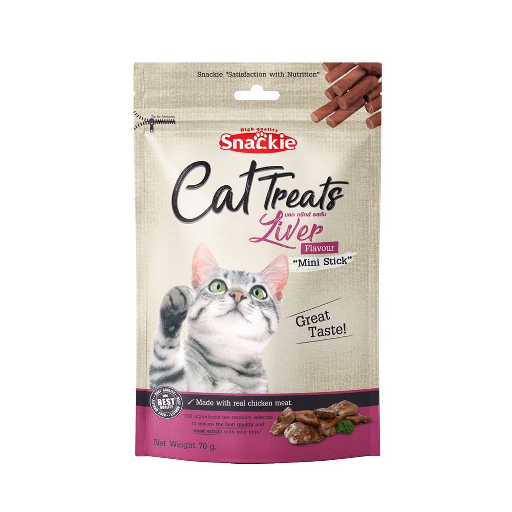 ขนมแมว SNACKIE CAT TREATS รสตับ 70 ก.