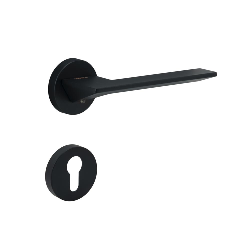 มือจับก้านโยกห้องน้ำ MORTISE HAFELE 489.11.134 สีดำ