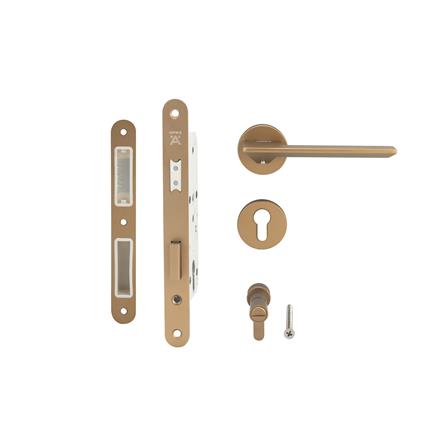 มือจับก้านโยกห้องน้ำ MORTISE HAFELE 489.11.136 สีทองเหลืองรมดำ_2