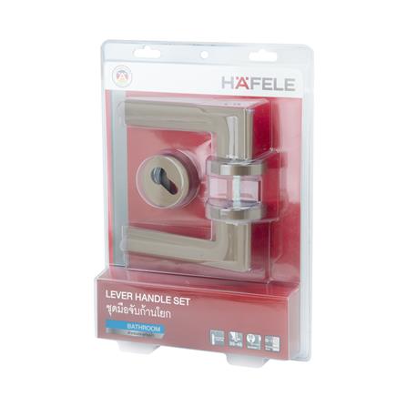 มือจับก้านโยกห้องน้ำ MORTISE HAFELE 489.11.136 สีทองเหลืองรมดำ_4