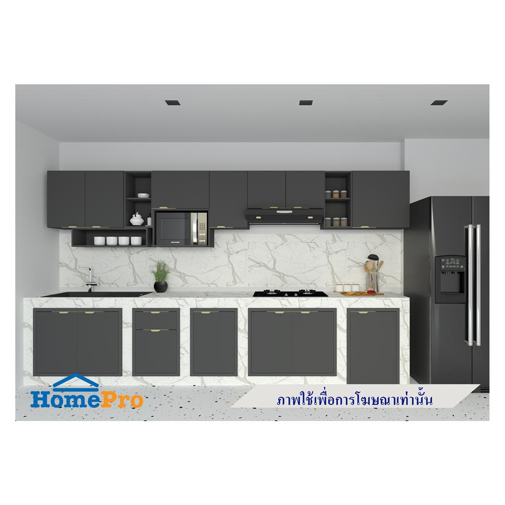 บานซิงค์เดี่ยว MJ GLITTER 46x66 ซม. สี GREY GRAPHITE