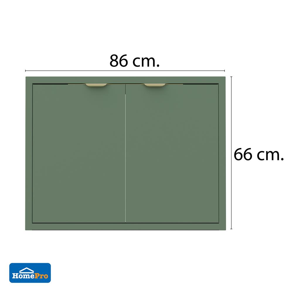 บานซิงค์คู่ MJ GLITTER 86x66 ซม. สี MATCHA