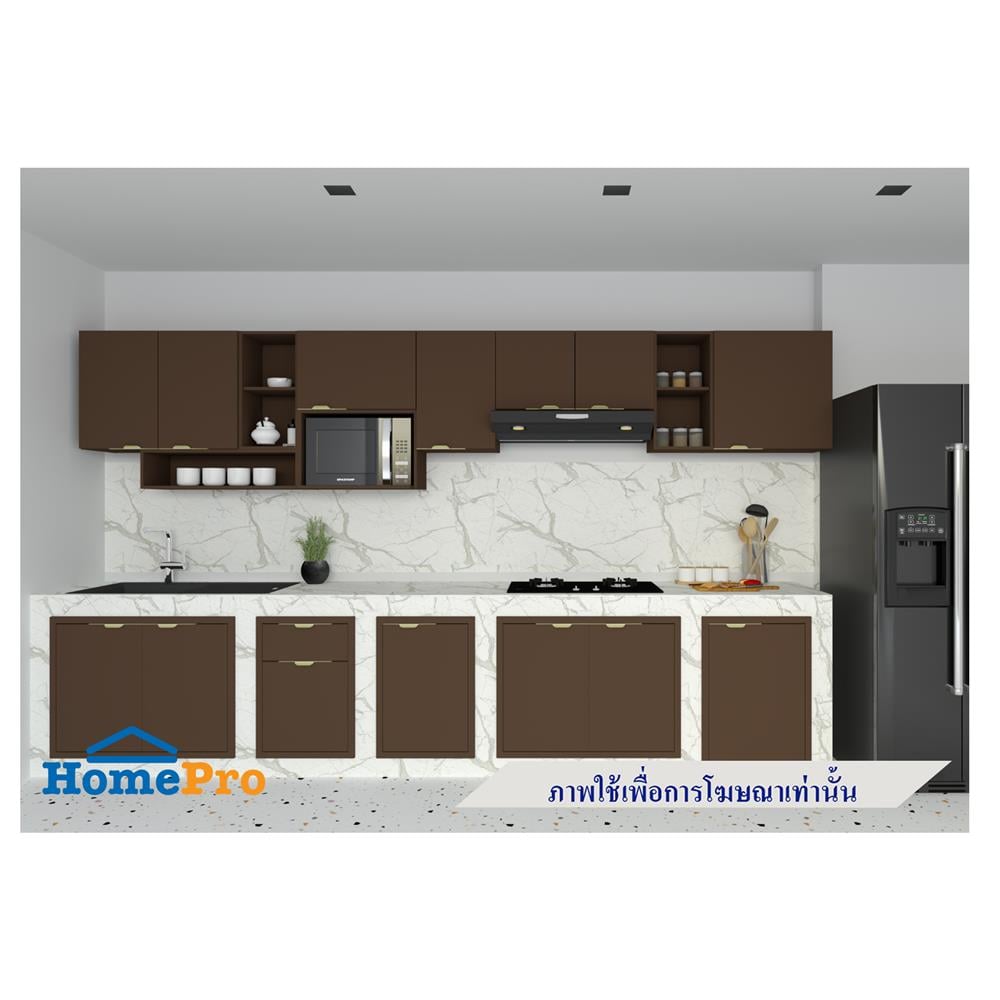 บานซิงค์เดี่ยว MJ GLITTER 46x66 ซม. สี CHOC MOOSE