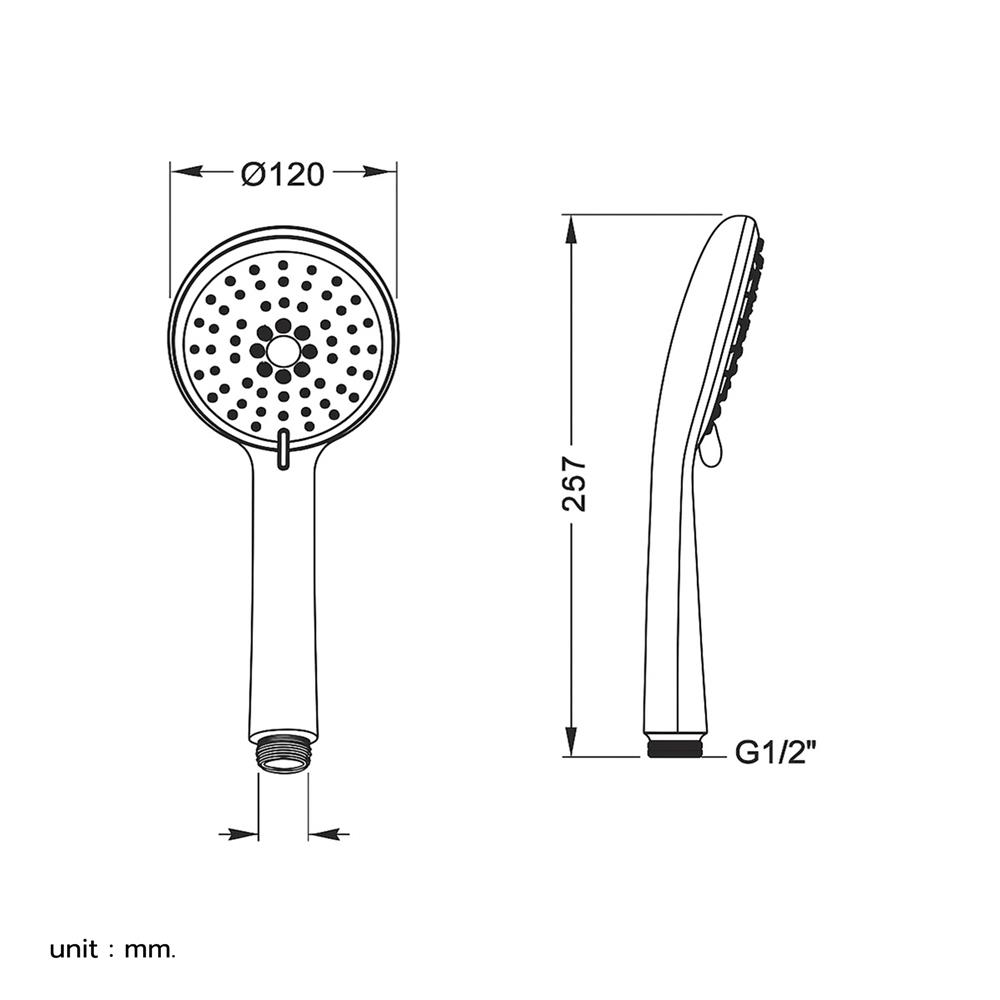 ฝักบัวสายอ่อน 3 ระดับ DMG GL-3728