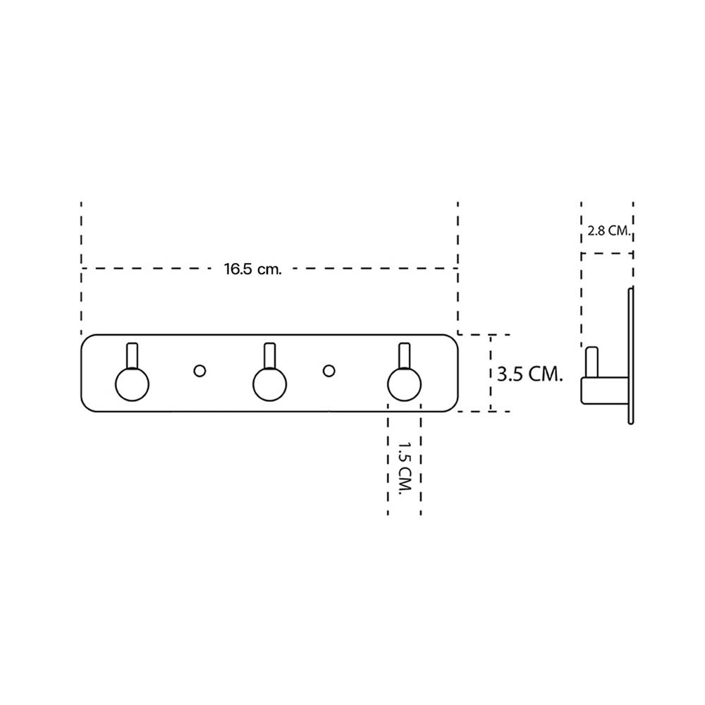 ขอแขวนผ้า DONMARK GL-7206 สีสเตนเลส